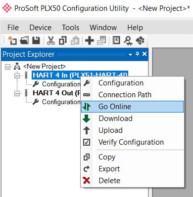 Diagnostics 5.2. MODULE STATUS MONITORING IN THE PLX50 CONFIGURATION UTILITY The PLX51-HART-4I can provide a range of statistics which can assist with module operation, maintenance, and fault finding.