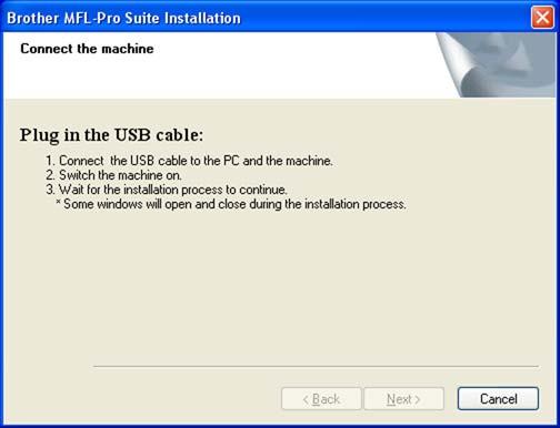 Installing the Driver & Software 8 When the Brother MFL-Pro Suite Software License Agreement window appears, click Yes if you agree to the Software License Agreement.