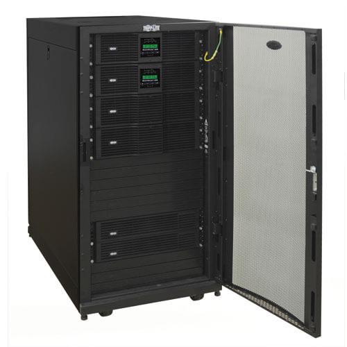 9 power factor; Extended runtime 16U configuration built into a 25U rack enclosure; 9 open rack-spaces for battery packs or other network items Hot-swappable power and battery modules; Maintenance