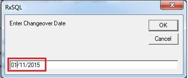 5. Enter the date as shown in the screenshot below, then click on the OK