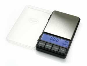 Capacity & readability: 200 g / 0.01 g Weighing units g, dwt, ct, gn Dimensions 2.8" L x 4.8" W x 0.