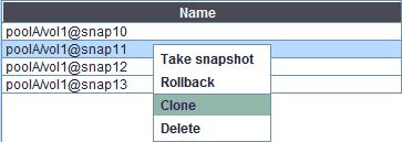 To access the inside a snapshot, you need to Clone the snapshot first. A clone is a writable file system or volume whose initial contents are the same as the snapshot from which it was created.