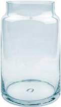 JAR GLASS VASES JAR CLEAR Handmade glass H200 mm x ø125 mm ITEM NO.