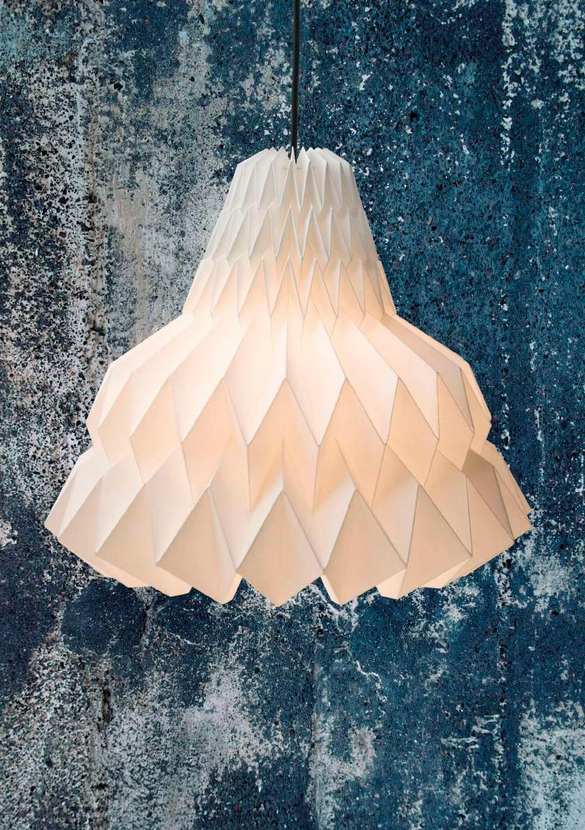 BELL PAPER LAMPSHADE BELL Pleated paper lampshade Natural