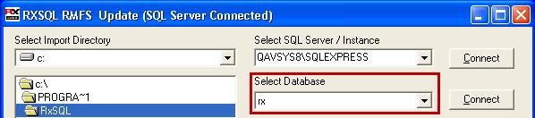 The status bar at the bottom will show the Loading Databases progress: NOTE: If the default SQL Server (local) does not seem to connect and you are uncertain which SQL Server instance should be