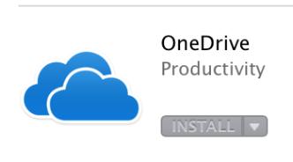 Downloading OneDrive App for Mac OS Open up the App Store from the applications folder. 13. Search for OneDrive, and install. 14.