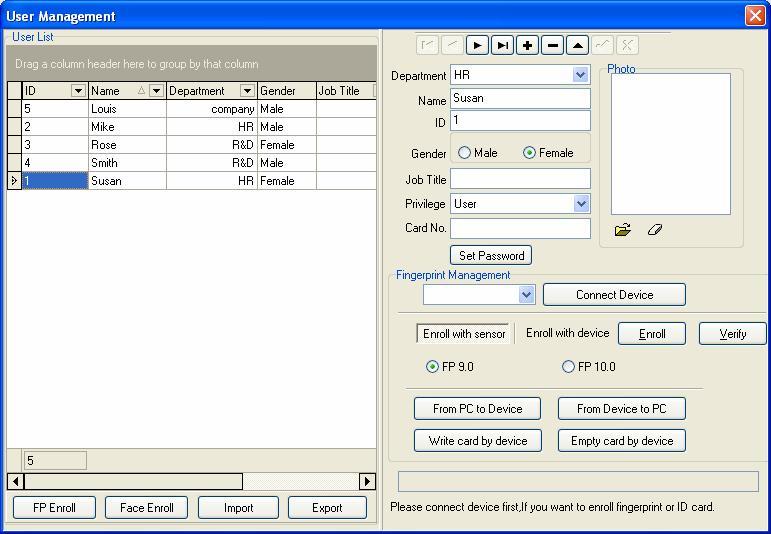 Access Control Software User Manual You can arrange the records according to the ascending or descending order in the record list, directly click the head of rank to achieve.