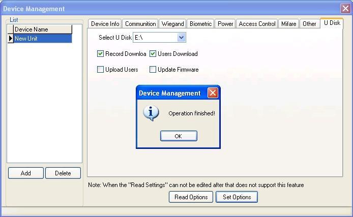 4. Device Management Open the U disk you can see the configuration file named operatemode.cfg.