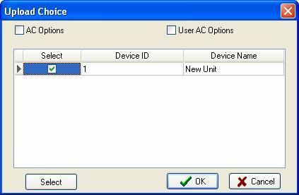 Access Control Software User Manual Operation] > [Upload Settings], or through the system shortcuts button: [Upload