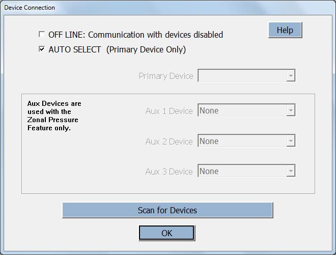 available COM ports click on the Scan for Devices button. Fig. 2.