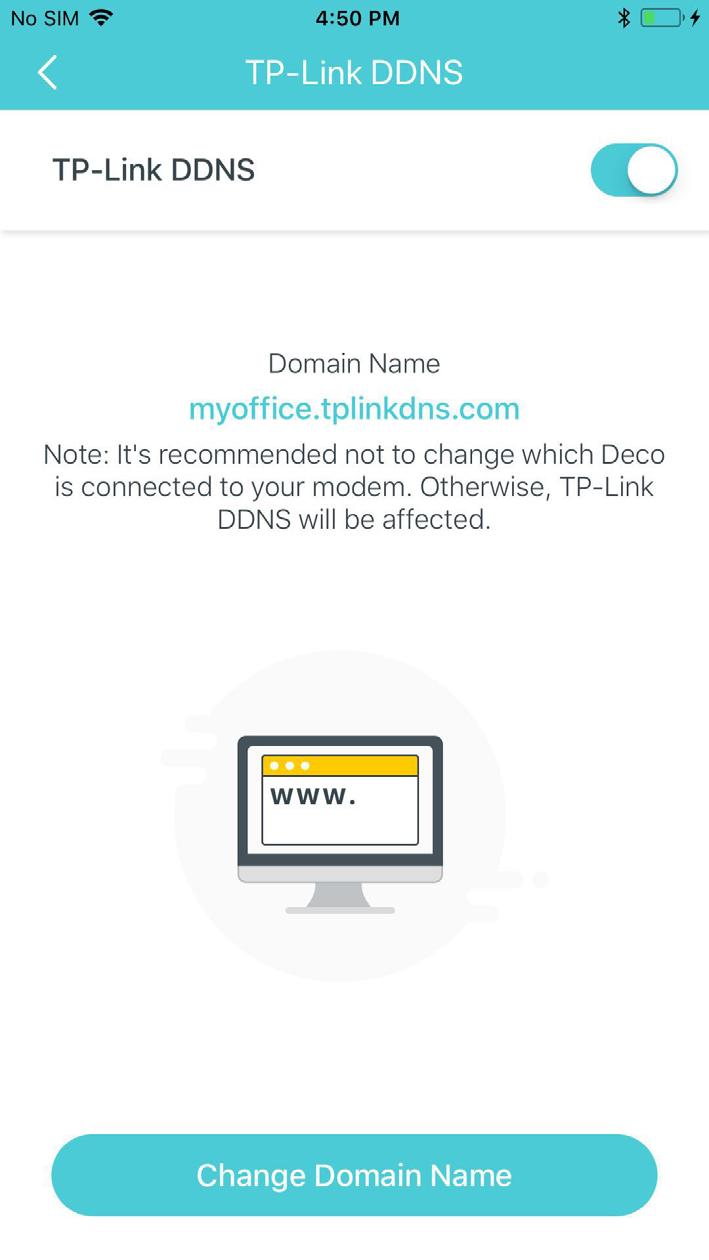 Register a TP-Link DDNS domain name Enable or