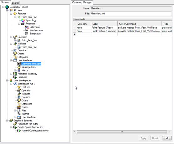 Finally we create a workspace, save the XFM schema file and Export the XFM schema and workspace, to be used in Bentley