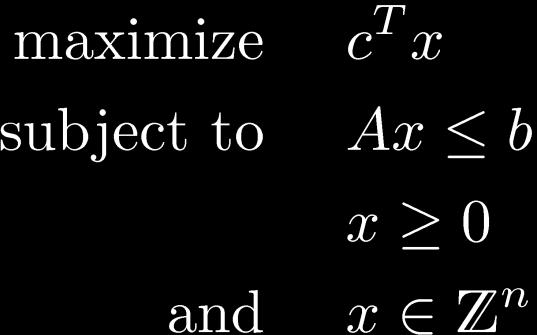 Integer Linear Programming (ILP) 19 rather a problem class