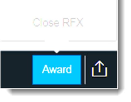 For this example, click the checkboxes for Award and Create PO, and then click the Award button. 20.