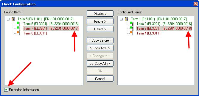 the configuration. Fig. 114: Change dialog In this example in Fig.