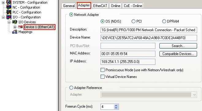This query may appear automatically when the EtherCAT device is created, or the assignment can be set/ modified later in the properties dialog; see Fig.