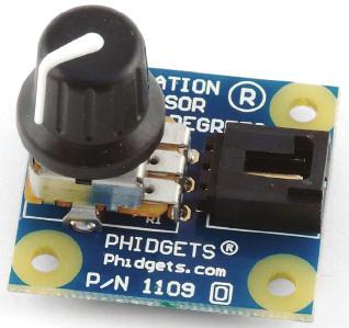 resistance of sensor (see Fig. 8). Sensor is possible connect to PC across by the help of Phidgets Interfacekit [Phidgets, 2008b].