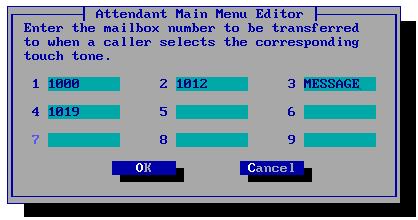 The Attendant Menu Attendant Menu Attendant Menu The automated attendant feature allows you to provide options to callers, such as contacting specific subscribers, leaving messages, and sending faxes.