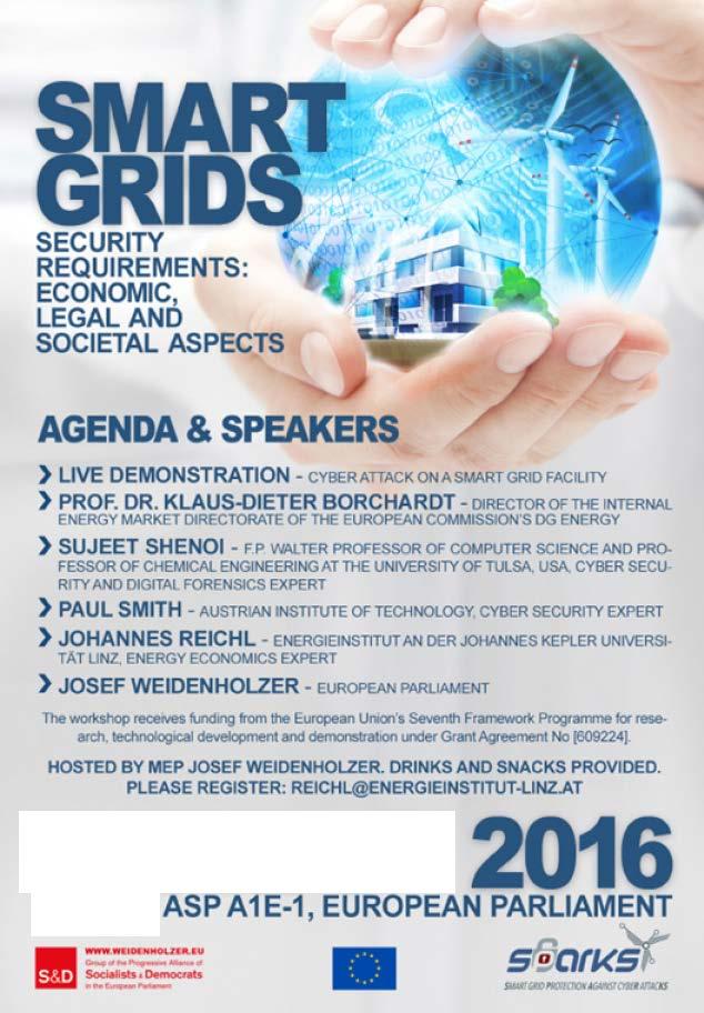 INVITATION Workshop on Security Requirements for Smart Grids: Economic, legal and societal aspects On