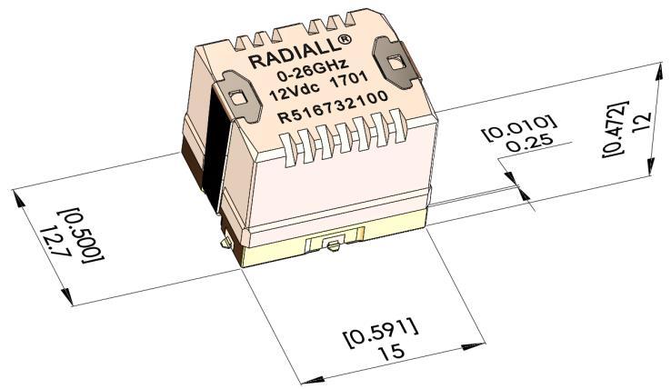 ACTUAL SIZE PART NUMBER SELECTION TYPICAL OUTLINE DRAWING R 516 _ 1 0 _ Frequency