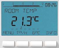 Screen and keys Display programmed switching times Text line Time display Temperature display Days of the week from 1 7 Operating instructions 1.