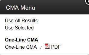 Then, click on CMA on the upper right corner of the FlexMLS screen.