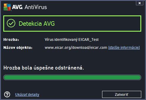 Ak sa programu AVG nepodarí identifikovaťtestovací súbor EICAR ako vírus, skontrolujte ešte raz konfiguráciu programu! 4.5. Predvolená konfigurácia AVG Predvolenú konfiguráciu, (t. j.