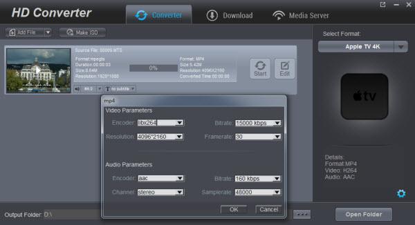 Aspect Ratio as well as Audio Codec, Quality, Bit Rate, Sample Rate, Channels, etc. After setting completes, click "OK" button to save what you set.