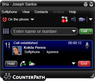 CounterPath Corporation Call entry field Click
