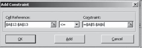 Office automation-ms-excel 2010 Fig. 4.12.3: Add Constraint Dialog Box with resource contraints 9.