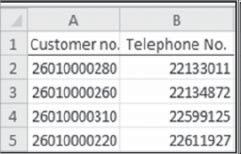16: We have two excel worksheets - Sheet Cust info contains customer No with name and address and Sheet Telephone List contains Customer no. and Telephone No.