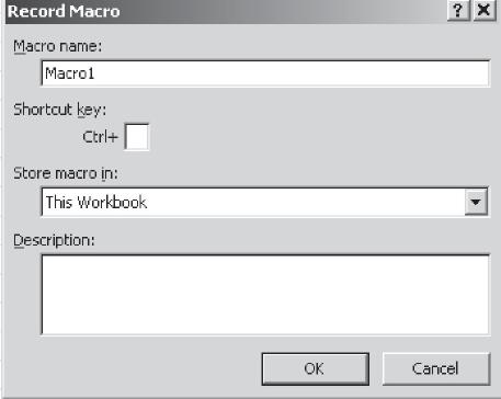 Click OK. The steps to record a macro are: 1. On the Developer Tab, in the Code group, click Record Macro.