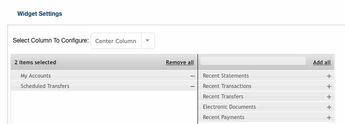 Configure Your Columns The light box will open on the same page and may be closed at any time.