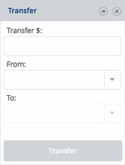 This allows you to make a transfer without having to view and input data on additional screens.