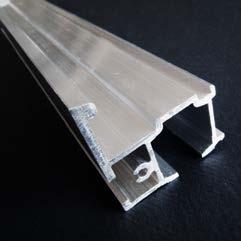 COULISSANT, AVEC BANDEAU 65,5 Lunghezza = 6 m Mantovana in alluminio anodizzato, per porte o persiane scorrevoli.