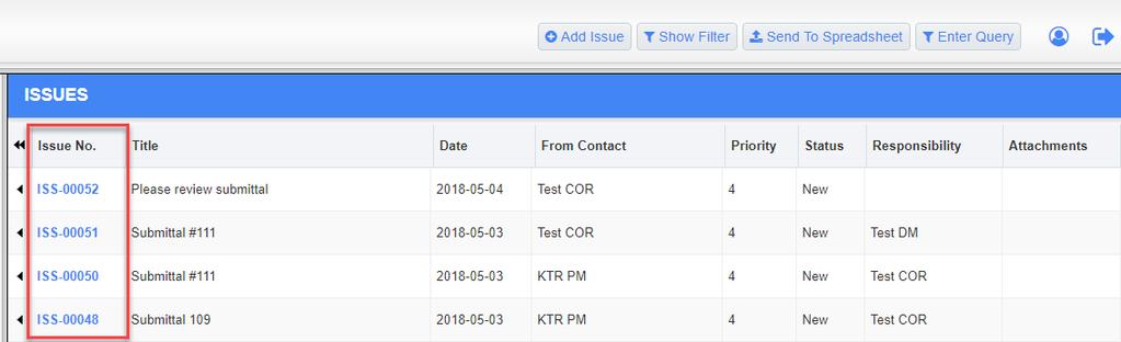 This will open the Issue Detail page, which will allow you to see remarks from the sender and related objects such as RFIs, Submittals, or Daily Reports.