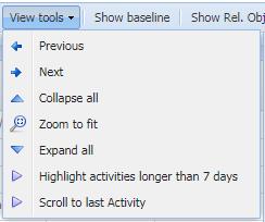 Collapse All will collapse all tasks so that the user is only viewing the Activities folders.