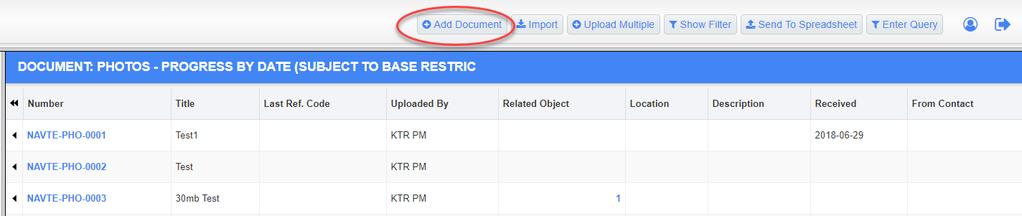 A screen will appear to upload documents. Click Choose File from the Attachment box.