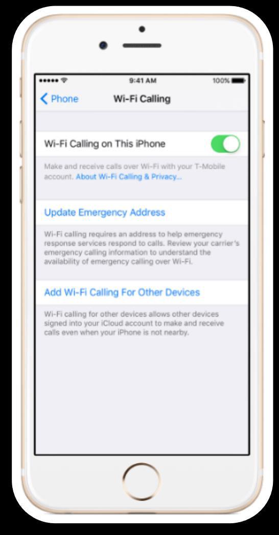 launched Wifi-Calling