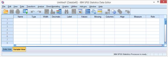 Data View:This view displays the actual data values or defined value