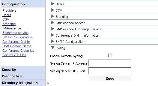 Admin Menus: Configuration 2.2.10 Host Domain Name The Configuration Host Domain Name menu is used to set the domain name used for access to the portal services and between portal servers.