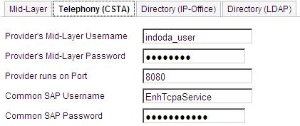 the settings on the Directory (LDAP) tab.