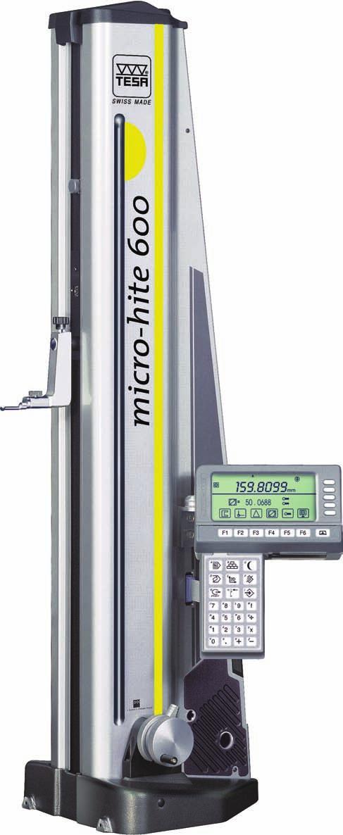 With powerful, built-in software in its 1D/2D control module, the MICRO- HITE 1D/2D Electronic Height Gage can measure and automatically calculate external, internal and distance dimensions; angles;