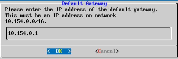 Enter the IP address and Classless Inter-Domain Routing (CIDR)