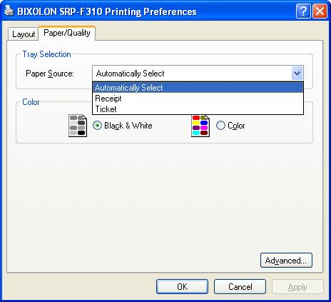 2) Click the Preferences or Printing Preferences button in the General tab.
