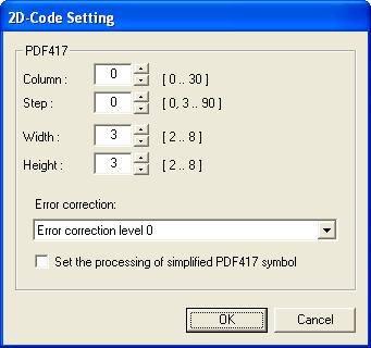 4) Set Barcode s width, Height and HRI Position and Font type