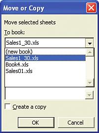 In the Before Sheet list, click the name of the worksheet in front of which you want the moved or copied worksheet to be placed or choose (Move to ).