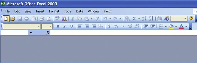 8 Creating a New Workbook PART 7 the New button on the Standard toolbar. Excel opens a new blank workbook. Excel presents a new blank workbook each time you start the application.