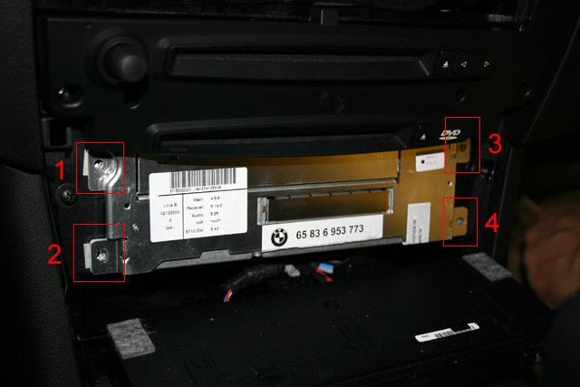 Next remove screws 1 and 2 (see picture) Remove climate control