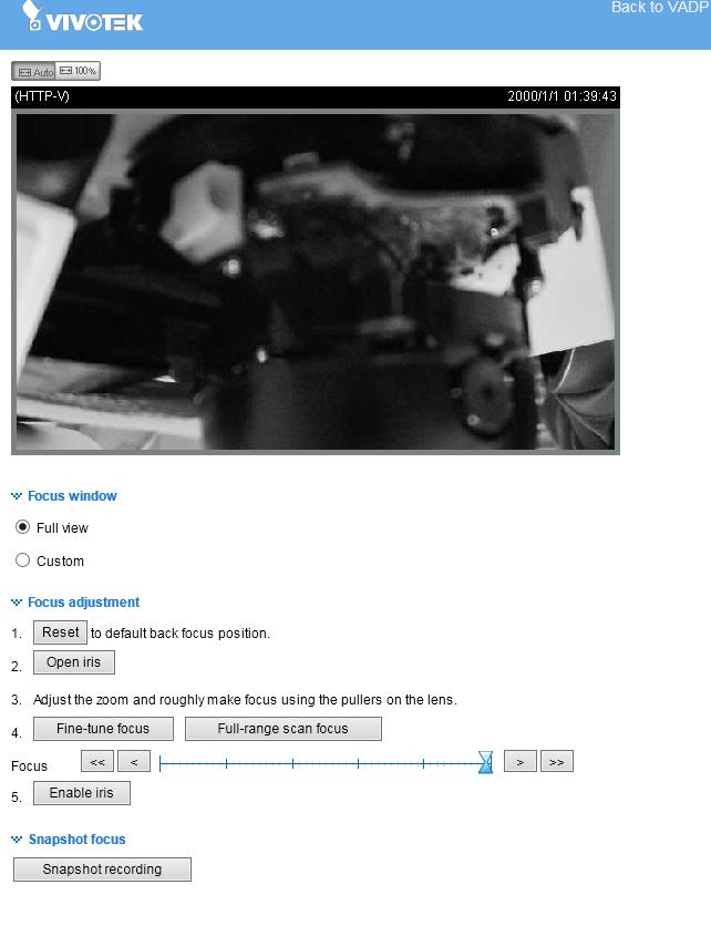 Operation Procedure: 1. Press the Snapshot Recording button, e.g., when a car is passing the field of view. A short, 2.
